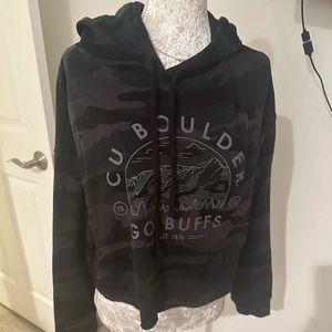 Cropped Colorado university Boulder sweatshirt